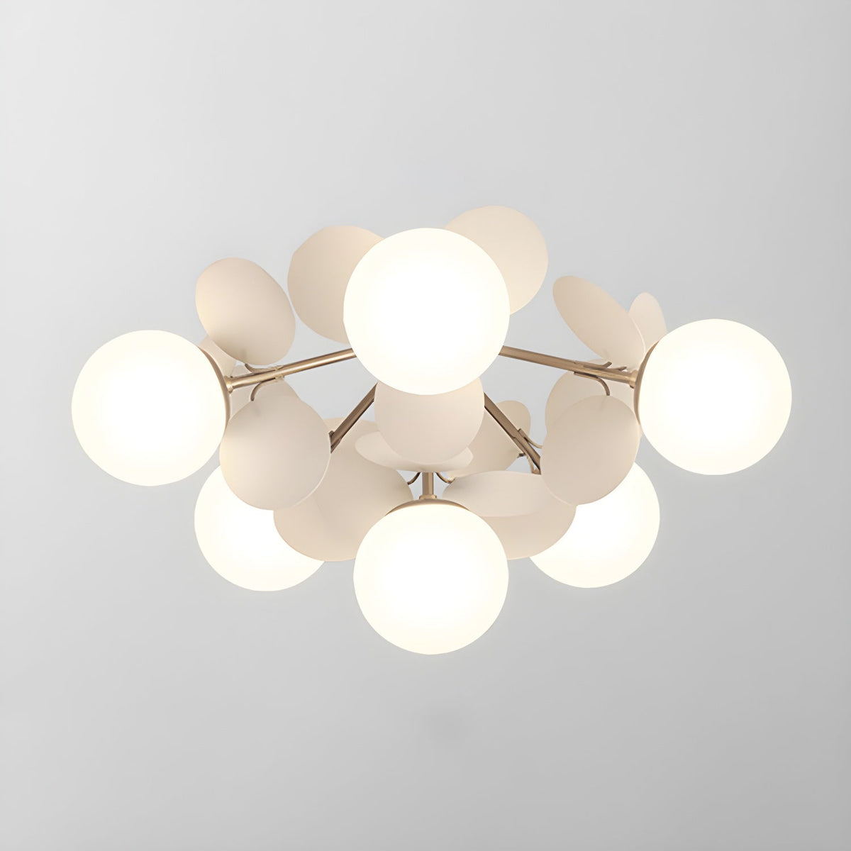 Lampada da soffitto moderna Macaron a globo con LED a 1 luce