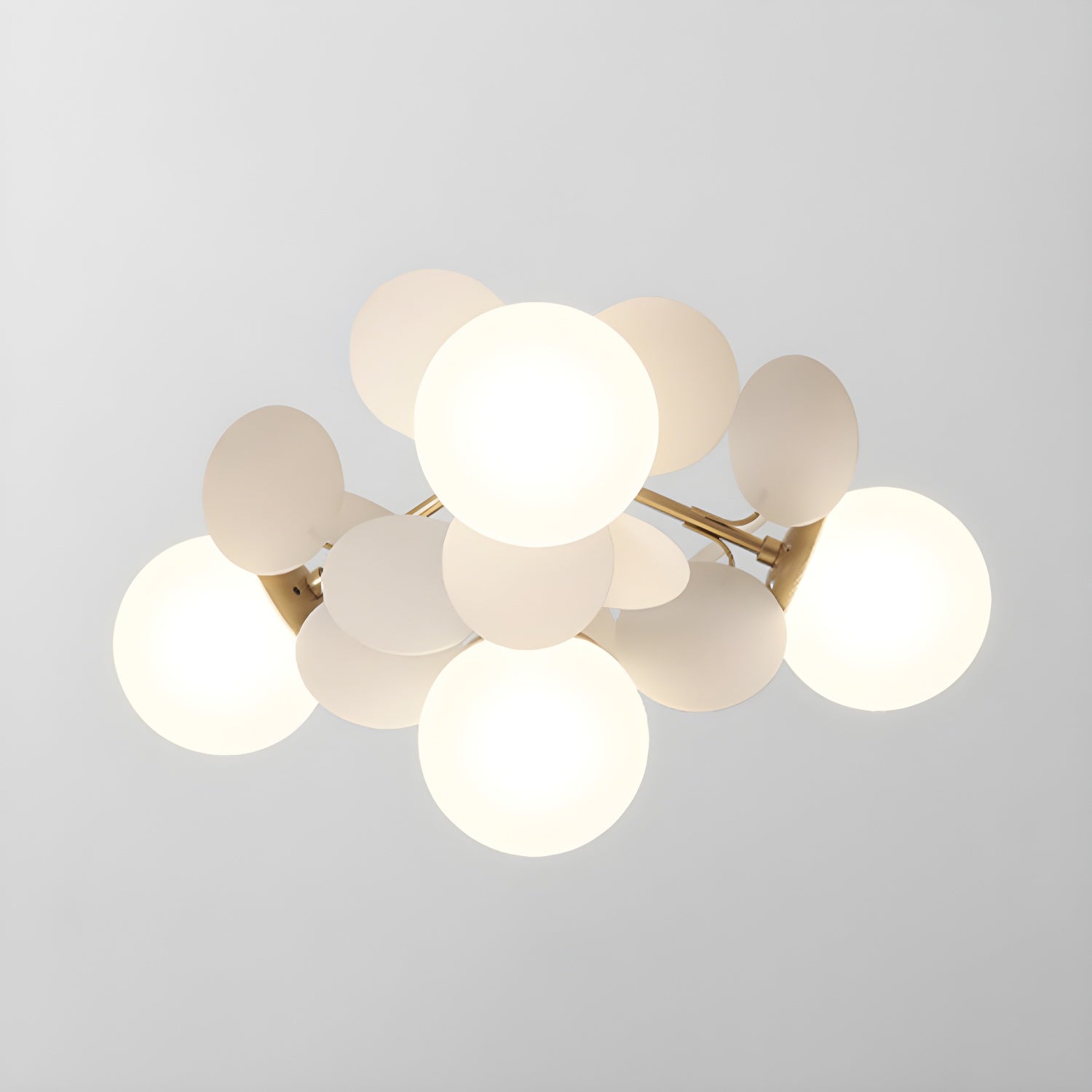 Lampada da soffitto moderna Macaron a globo con LED a 1 luce