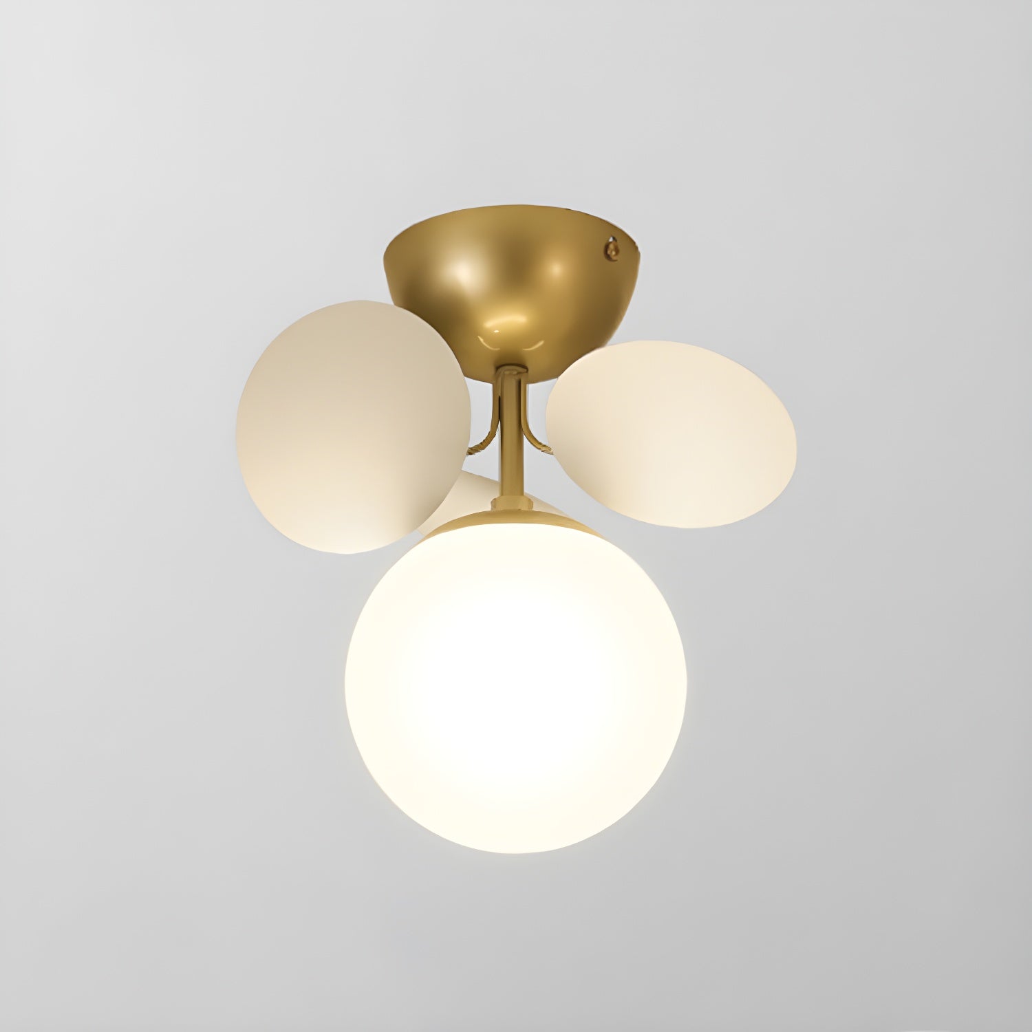 Lampada da soffitto moderna Macaron a globo con LED a 1 luce