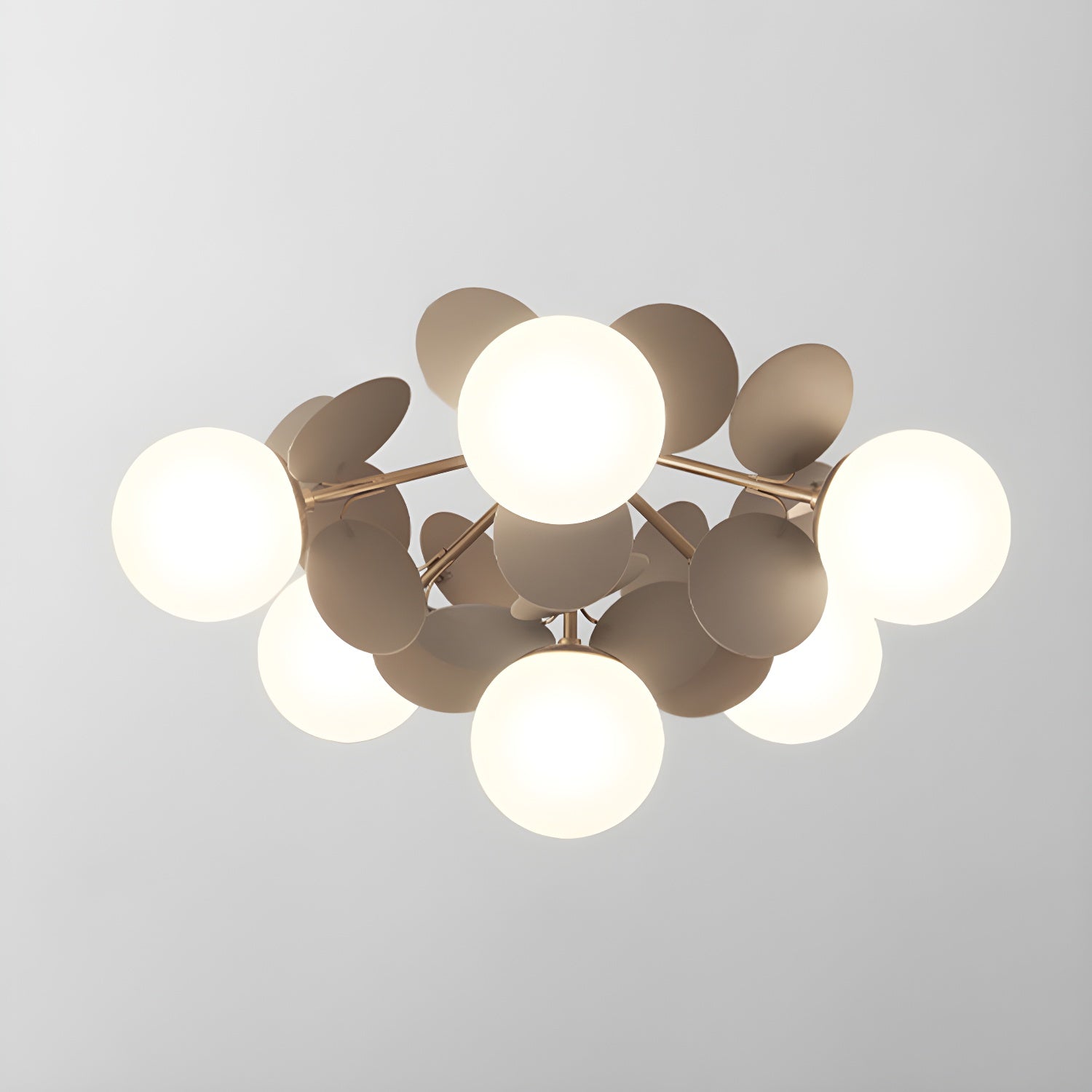 Lampada da soffitto moderna Macaron a globo con LED a 1 luce