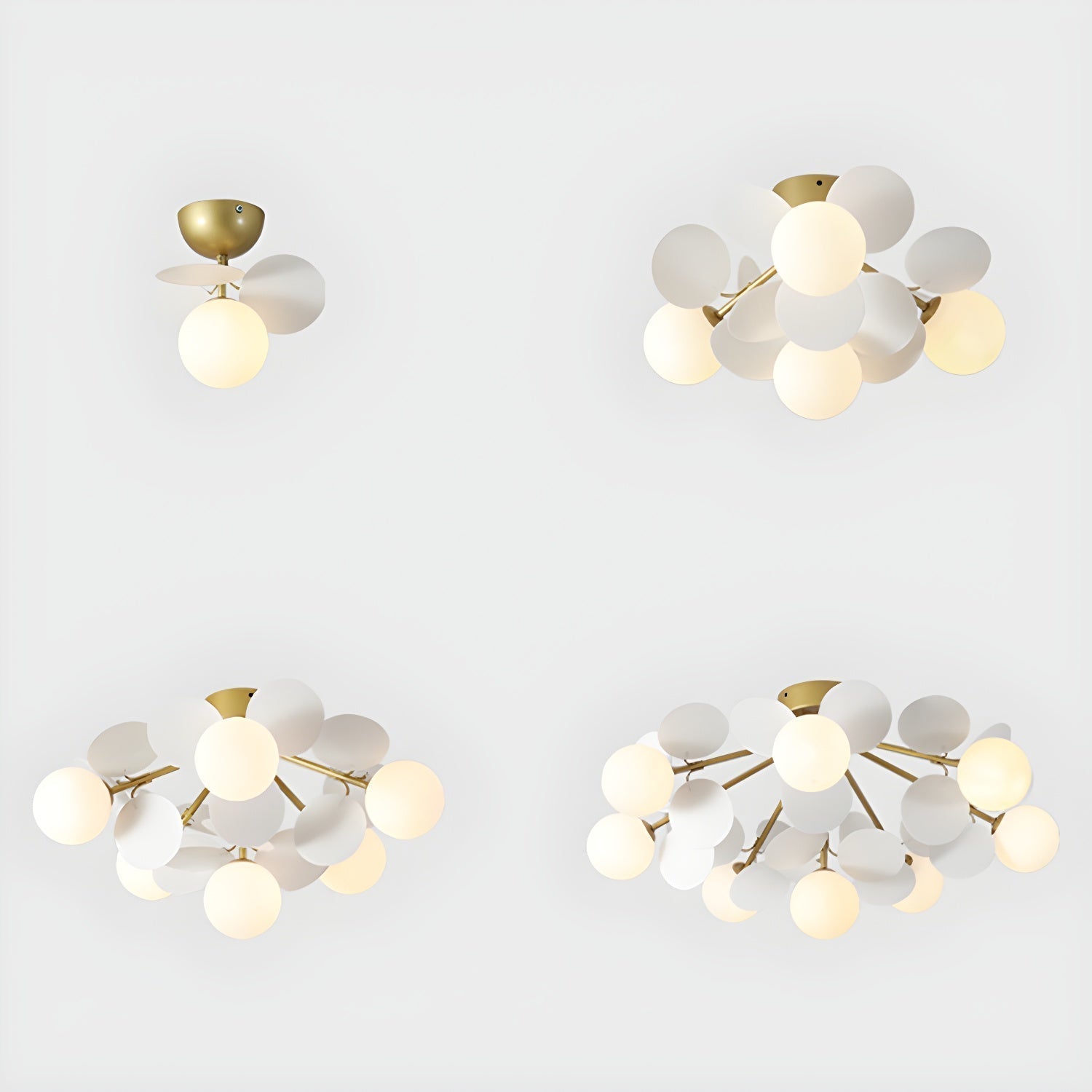 Lampada da soffitto moderna Macaron a globo con LED a 1 luce