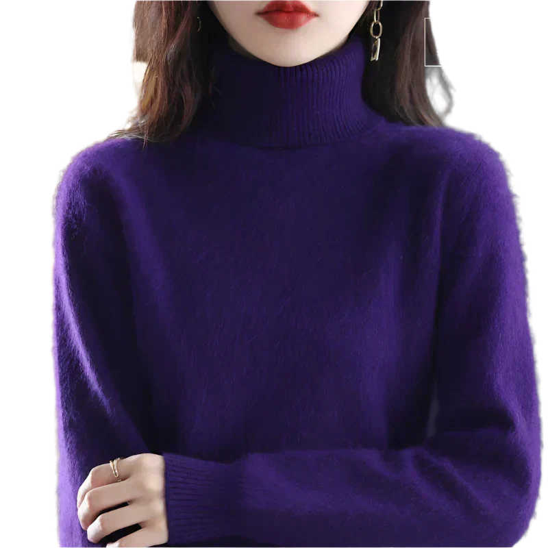 AuroraWeave 100% Kasjmier Coltrui Voor Vrouwen Herfst Gebreid