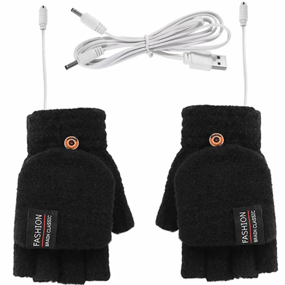 Elektrisch beheizte Handschuhe – USB wiederaufladbare Winter-Handwärmer für Skisport