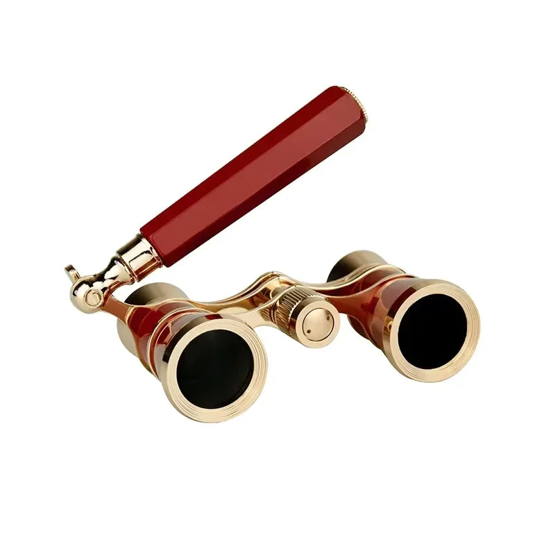 Opera Glasses Binoculars for Theater with Handle Chain Retro Optical Design for Women