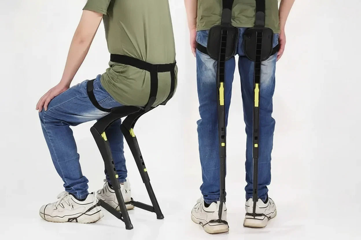 Bærbar Exoskelet Folde Stol Udendørs Rejsesæde Letvægts Skammel