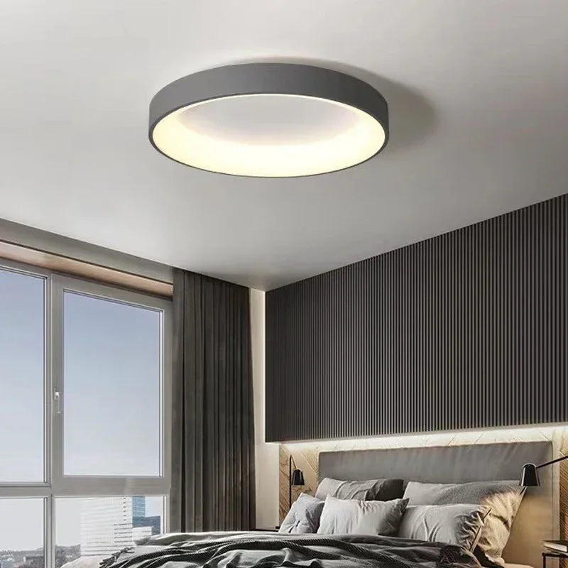 Lámpara de techo LED redonda moderna nórdica de 1 luz