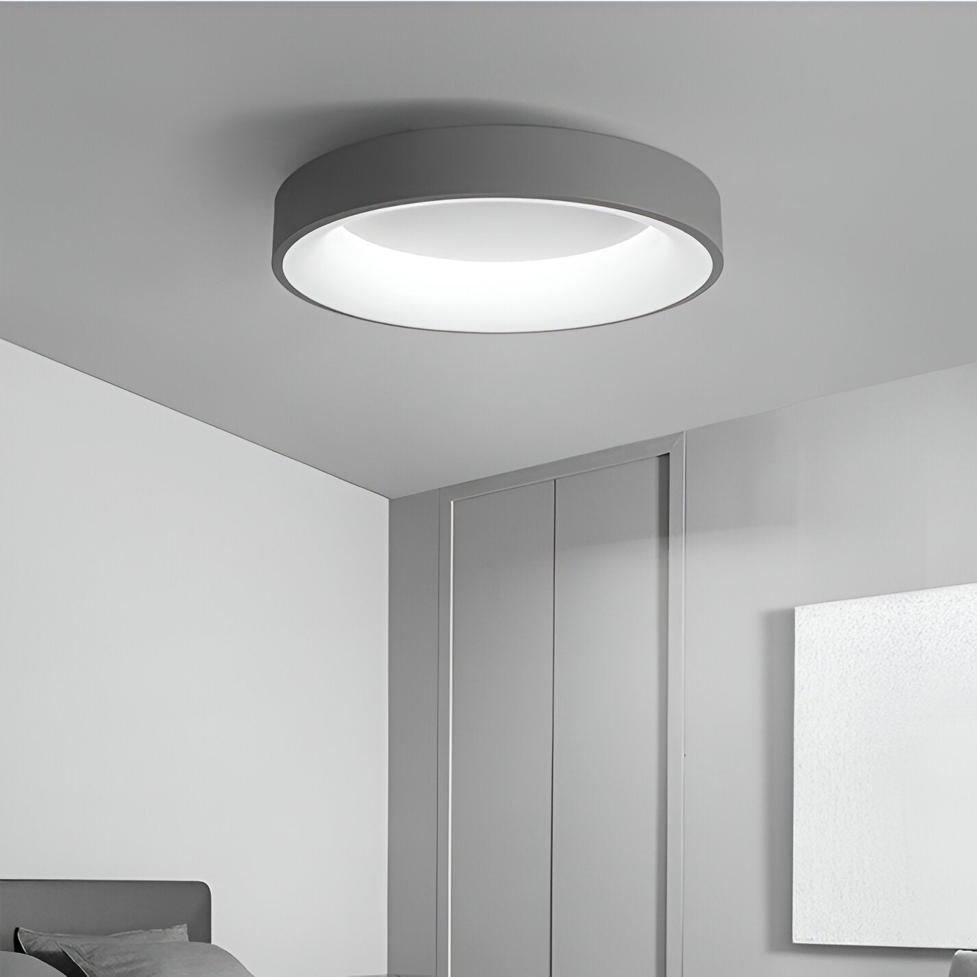 Lámpara de techo LED redonda moderna nórdica de 1 luz