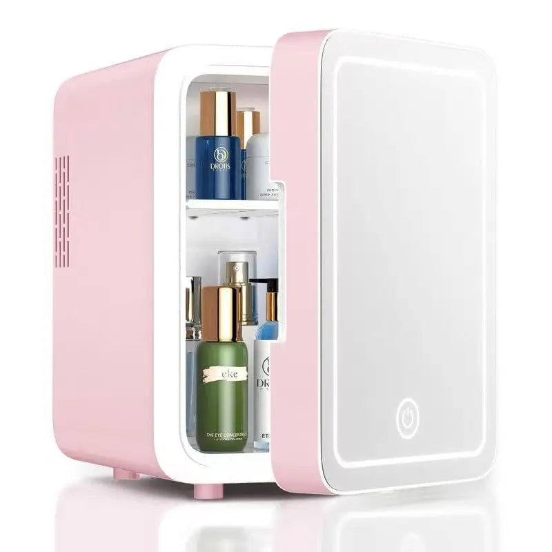 4L Mini Beauty Fridge for Cosmetics Skincare Portable with Built-in LED Light