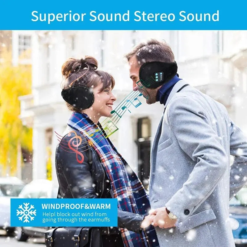 Bluetooth kabellose Musik-Ohrenschützer Winterwarme Samt-Sport-Ohrenschützer zum Laufen