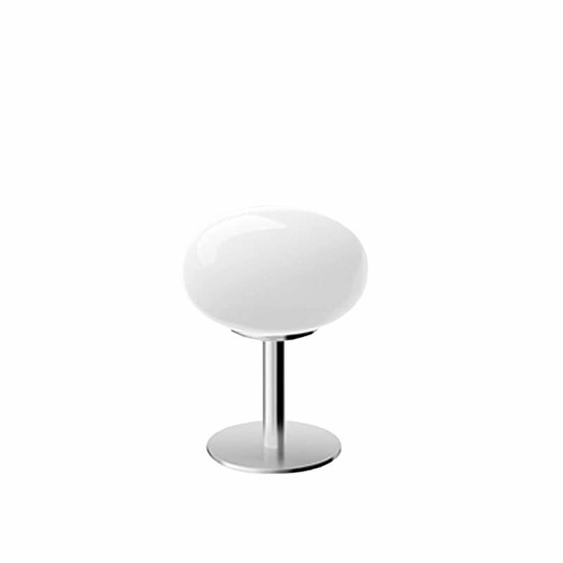 Lampada da tavolo nordica vintage in vetro rotondo a 1 luce