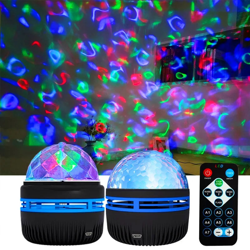Galaxy Projector Aurora Star Light with Remote RGB 360° LED Night Light USB