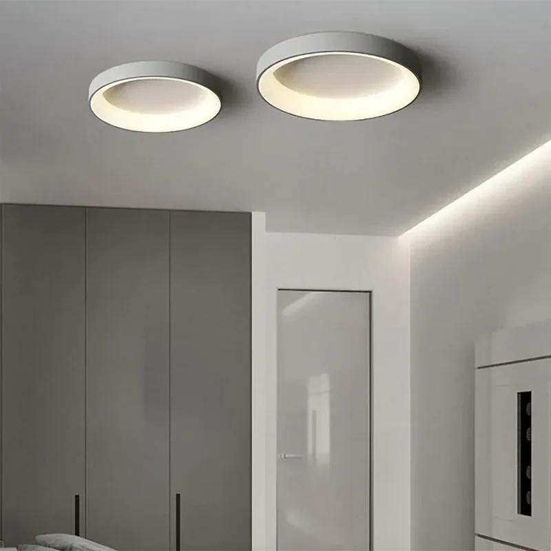 Lámpara de techo LED redonda moderna nórdica de 1 luz