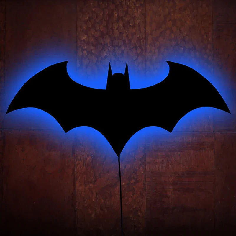 ZK50 Color Changing LED Night Light Bat Wing Wall Lamp Remote Bedside Ambient Light