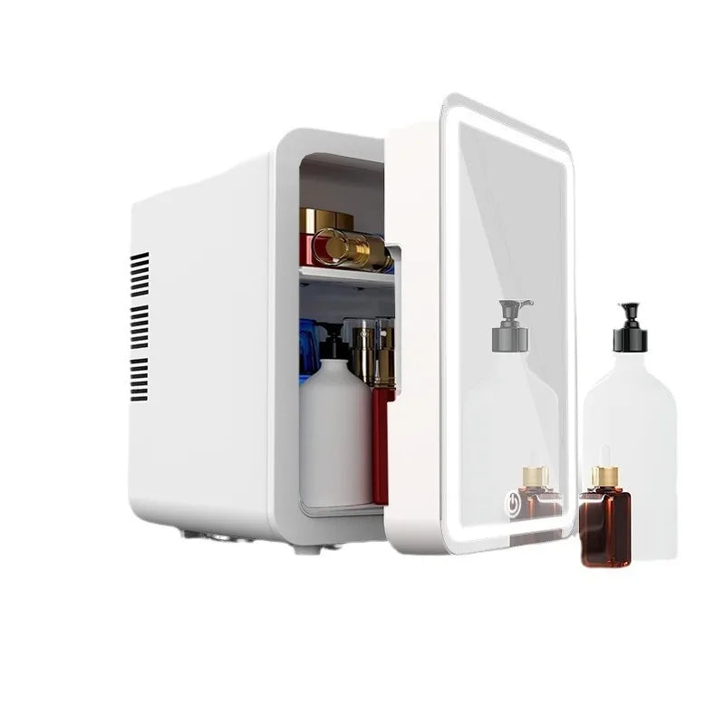 4L Mini Beauty Fridge for Cosmetics Skincare Portable with Built-in LED Light