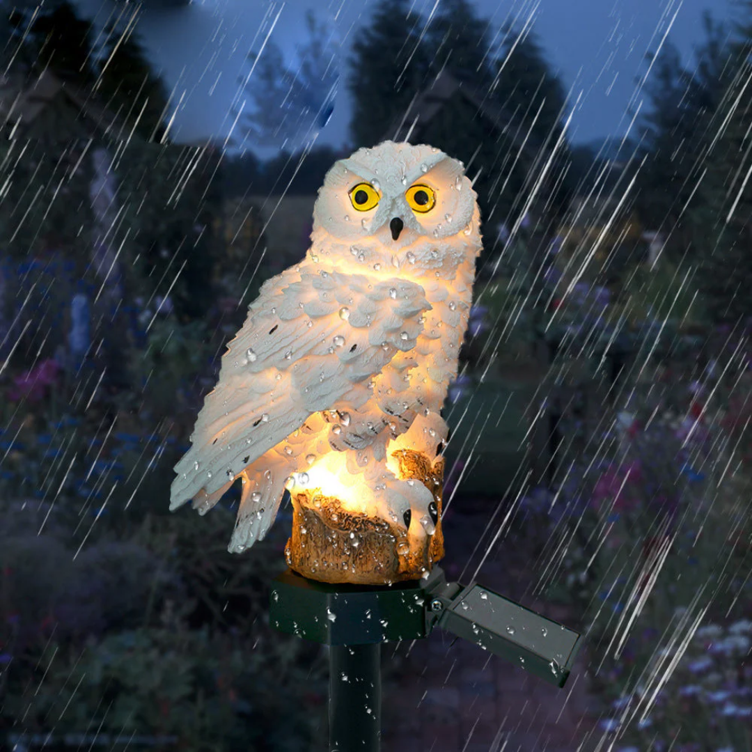 Solar Garden Light – Charming Owl Solar Lantern with Warm White LED for Outdoor Lighting