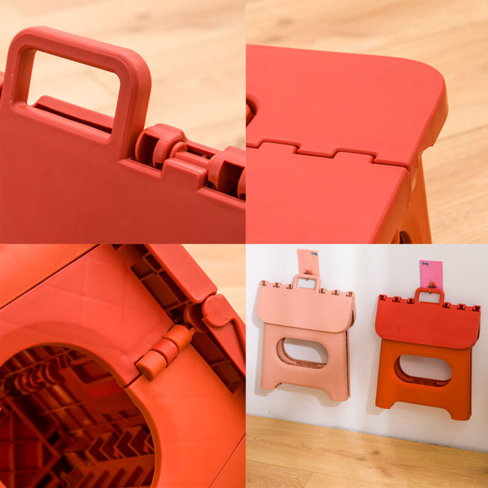 Taburete plegable portátil con asa