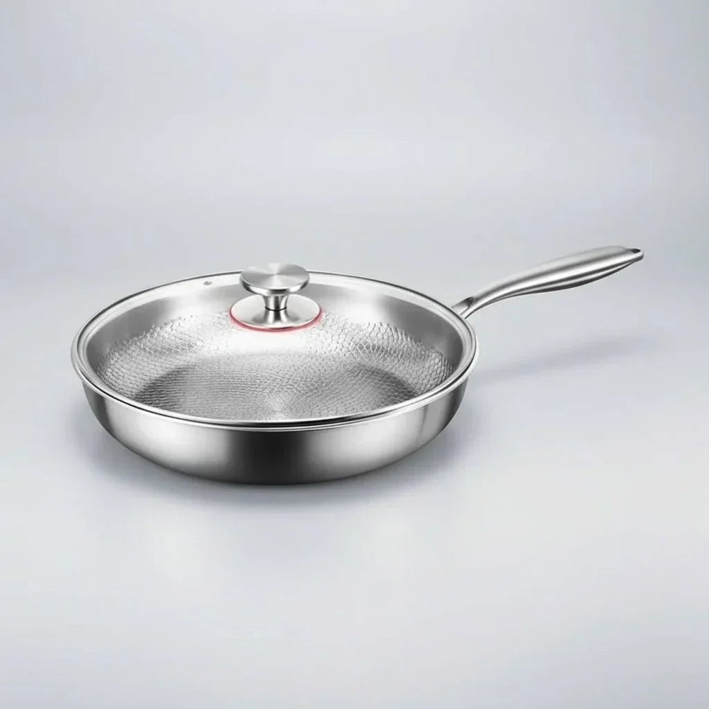 CHEFTRIUM – titanium gehamerde antiaanbakpan voor inductiekookplaten en dagelijks koken
