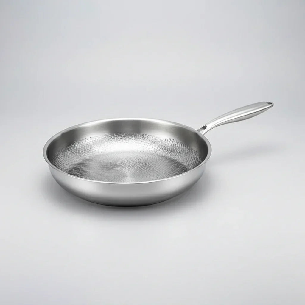 CHEFTRIUM – titanium gehamerde antiaanbakpan voor inductiekookplaten en dagelijks koken