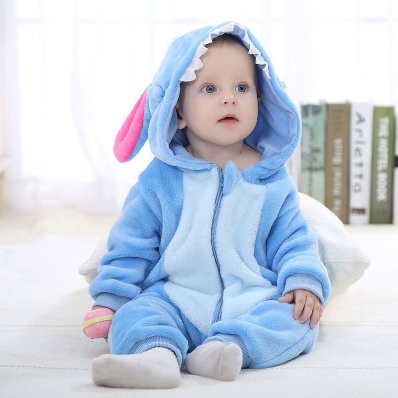 Toddler Jumpsuit Animal Theme Soft Cotton Hypoallergenic Fleece