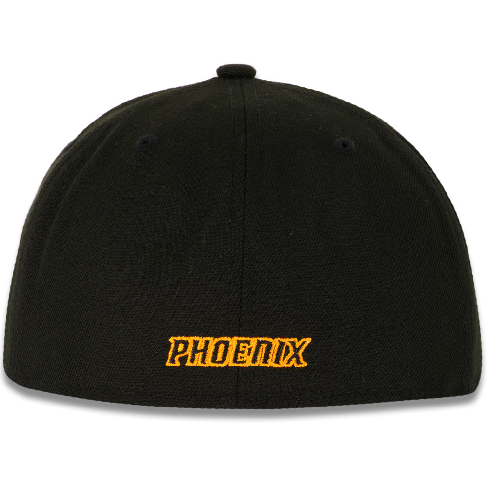 Gorra ajustada New Era 59FIFTY de los Phoenix Suns de la NBA con logo de balón de tiro Suns - Negra