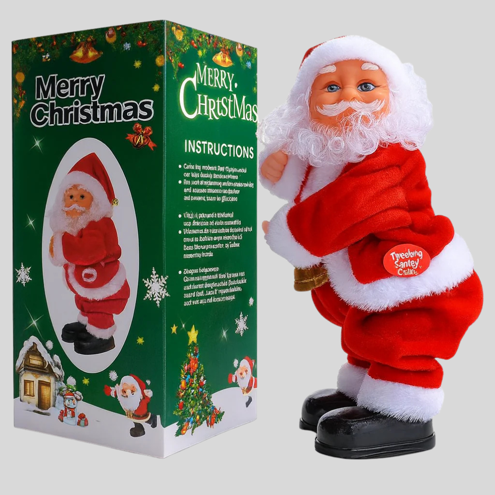 Babbo Natale a grandezza naturale che canta e balla