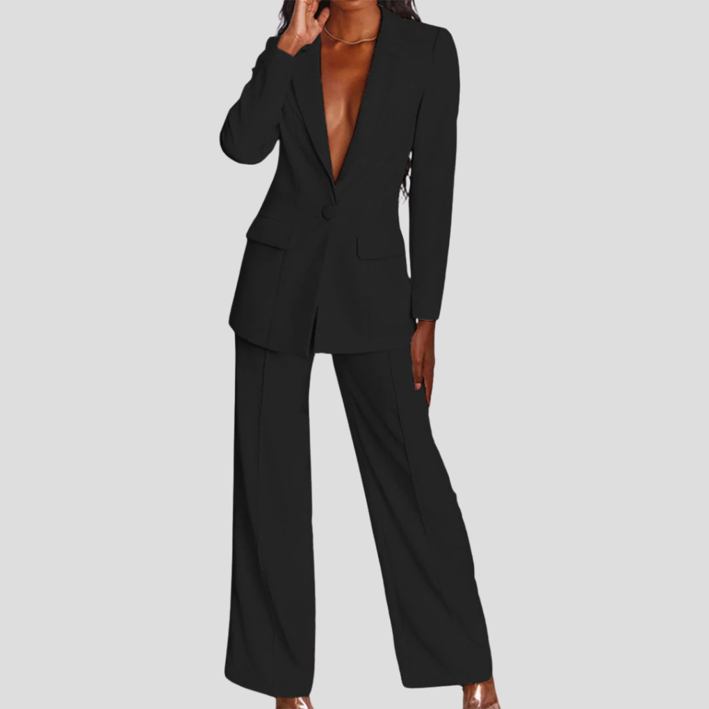 Damen Blazer- und Hosen-Set