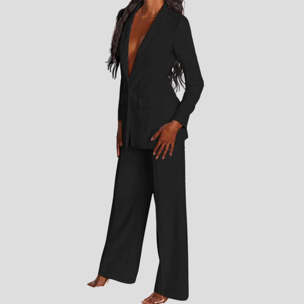 Damen Blazer- und Hosen-Set