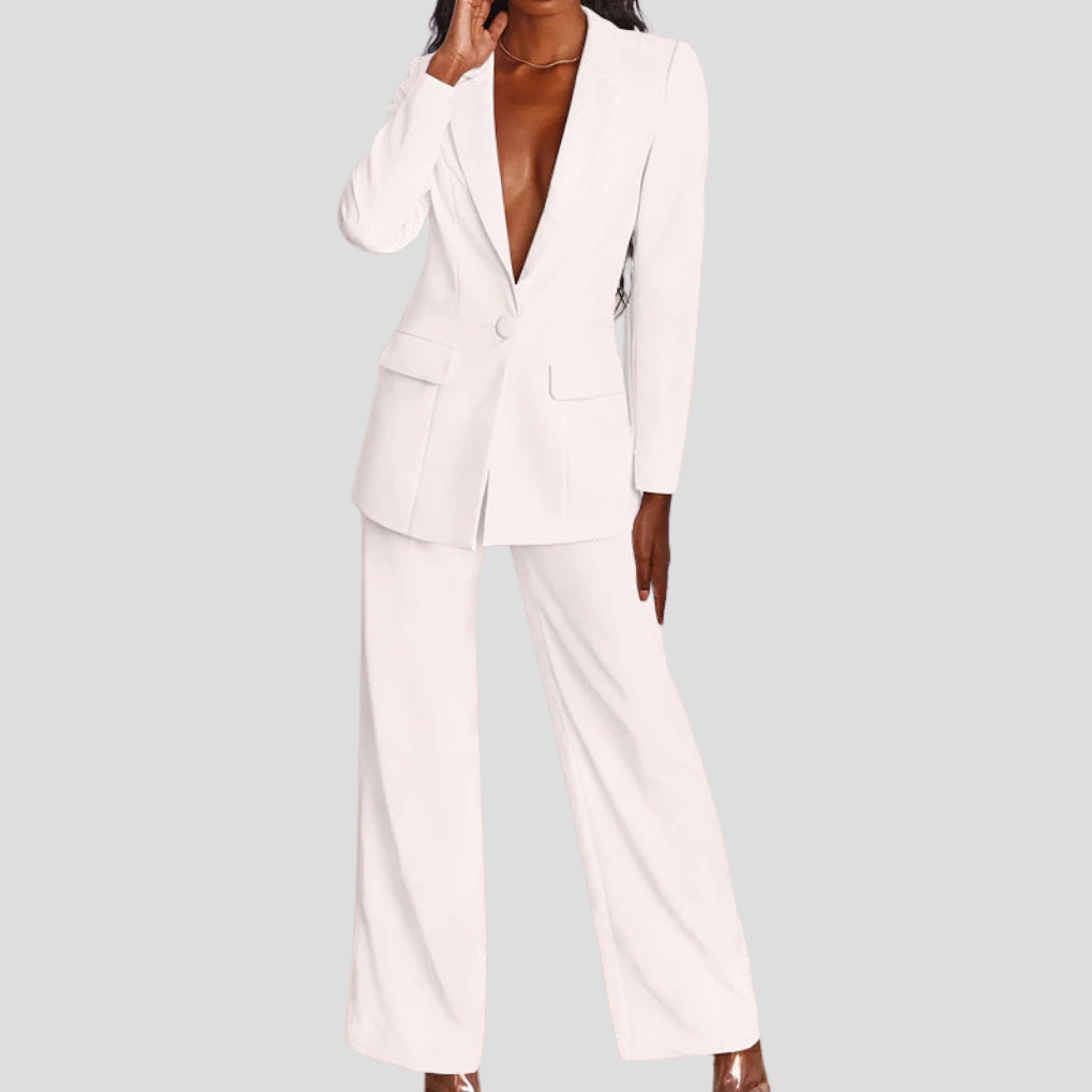 Damen Blazer- und Hosen-Set