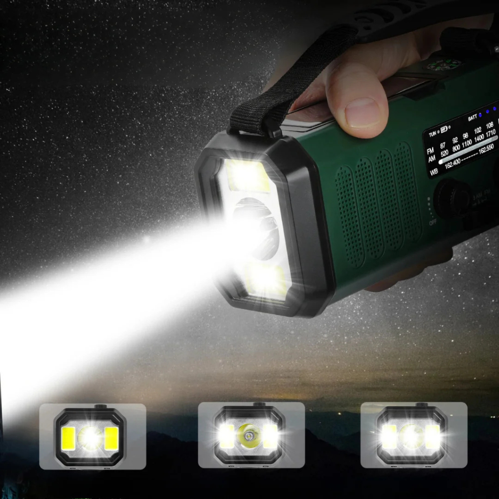Universelles Notfall-Kurbel- & Solar-Radio