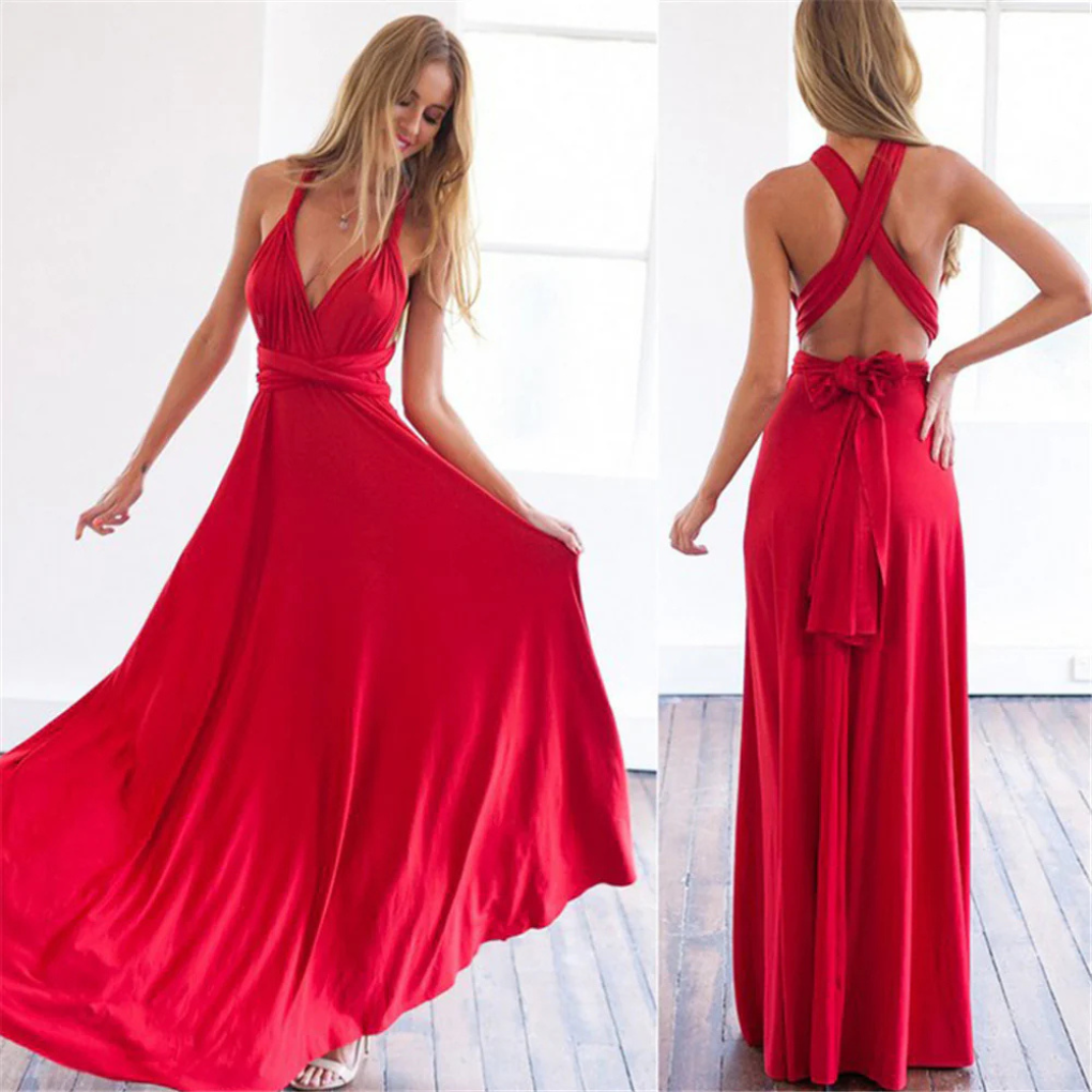 Vestido cruzado para mujer