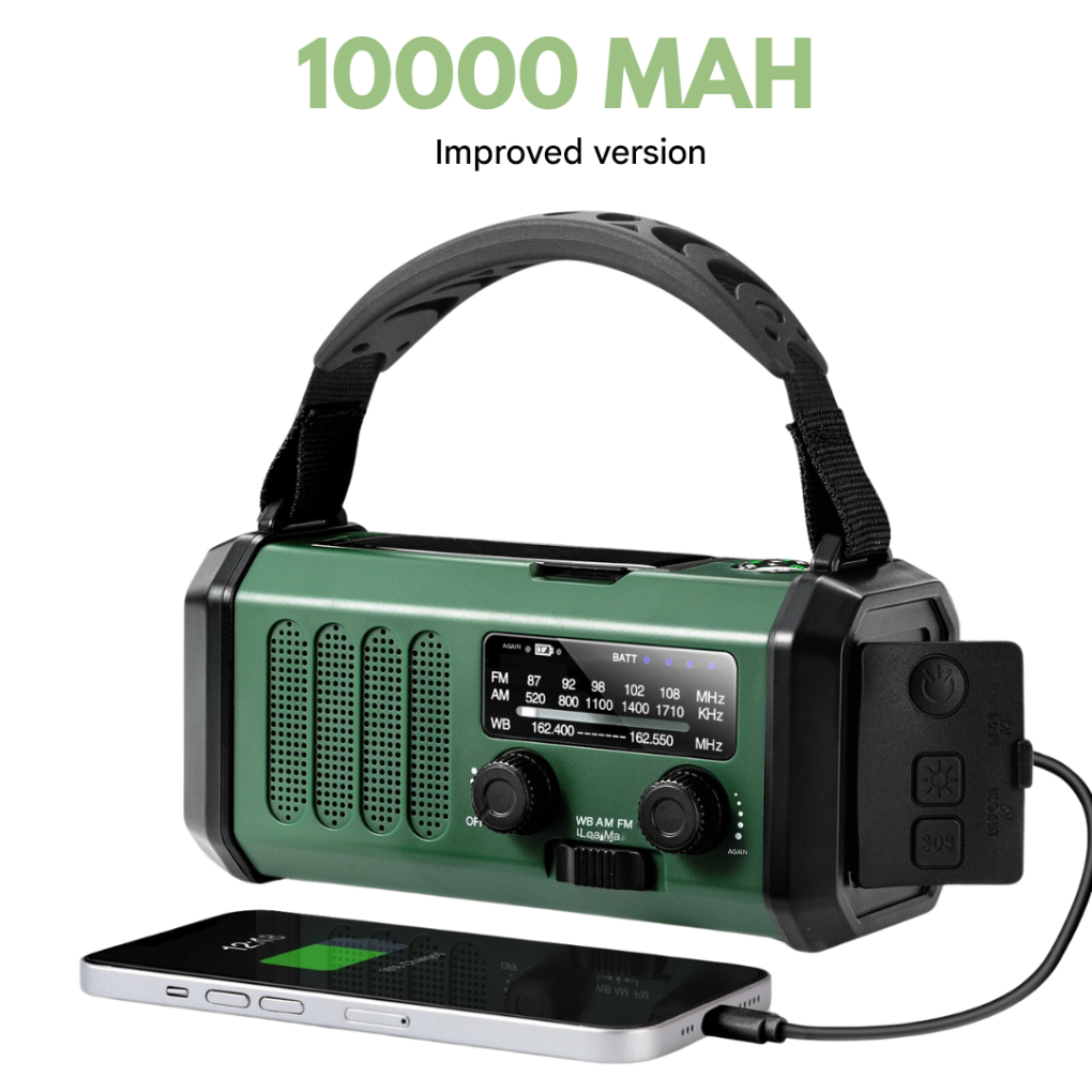 Universelles Notfall-Kurbel- & Solar-Radio