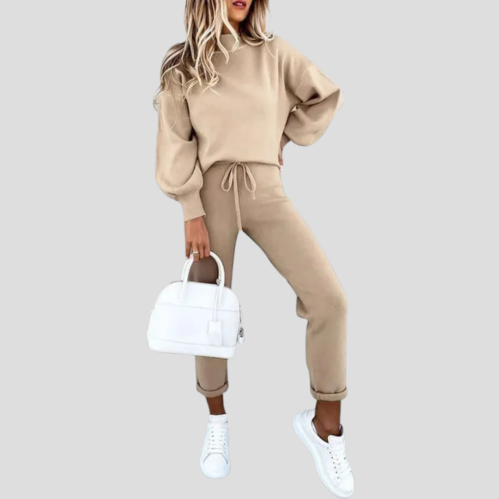 Conjunto de chándal de corte relajado para mujer