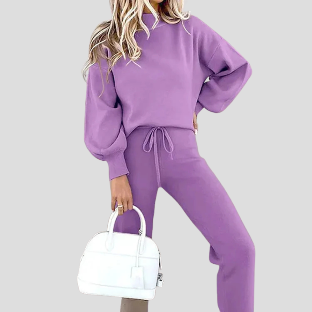 Conjunto de chándal de corte relajado para mujer