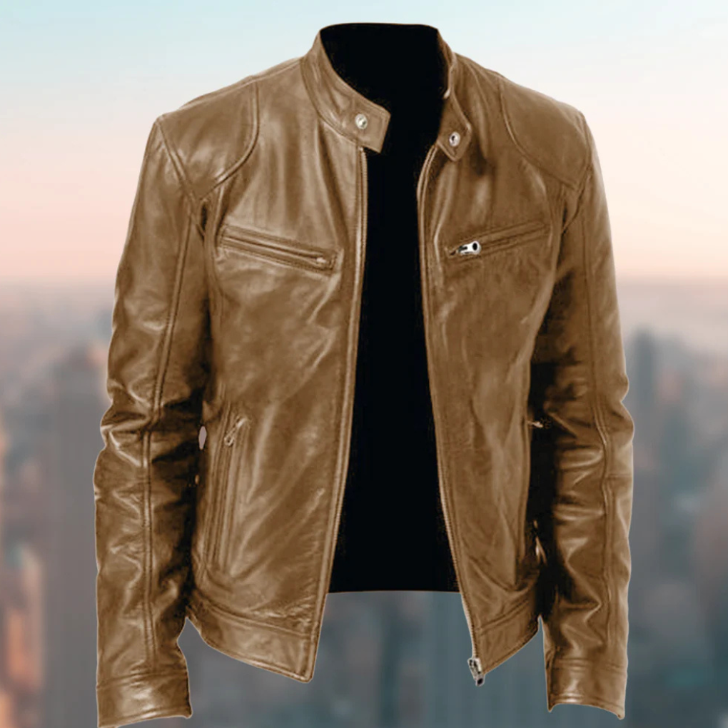 Giacca in pelle da uomo – Design elegante con appeal quotidiano