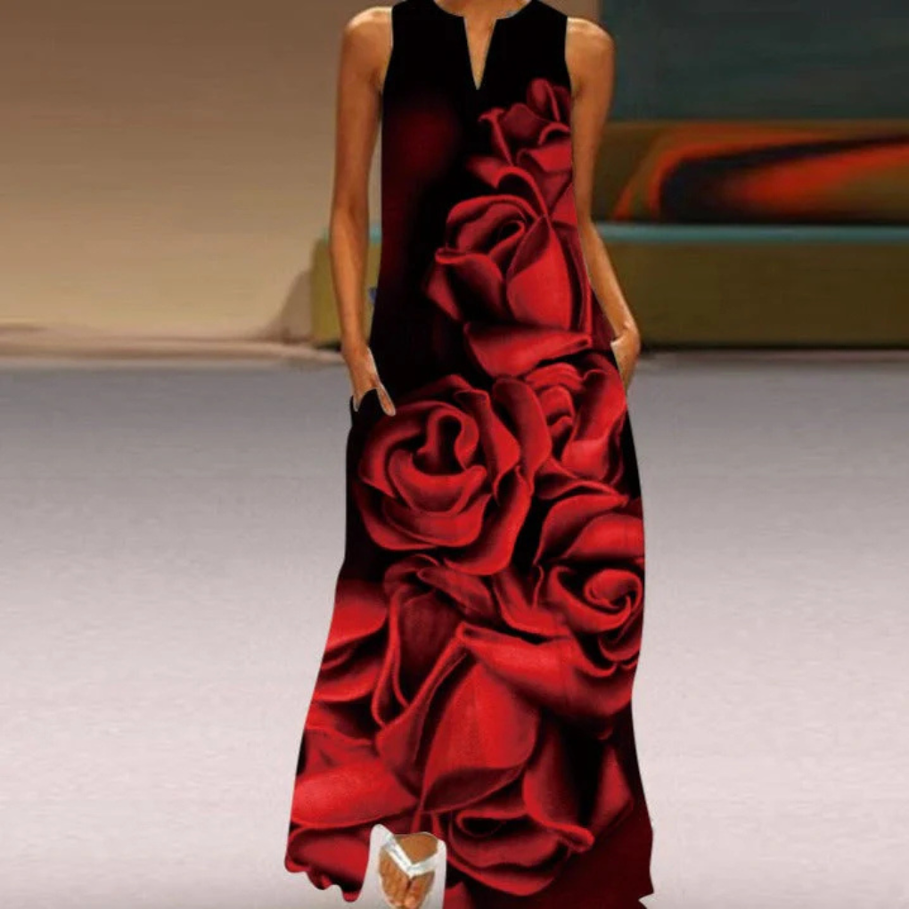 Damen ärmelloses Kleid – Elegante Form