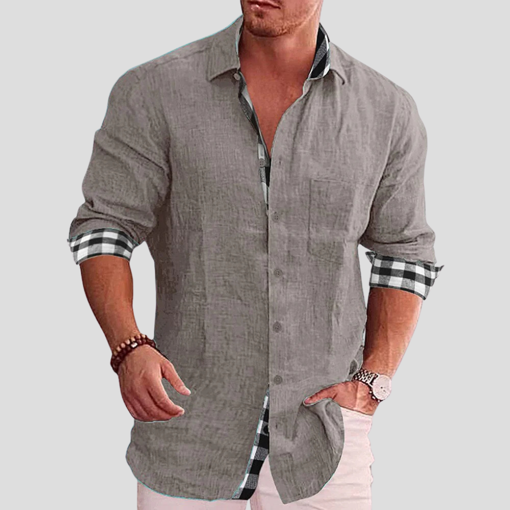 Camicia da uomo – Essenziale quotidiano con linee pulite