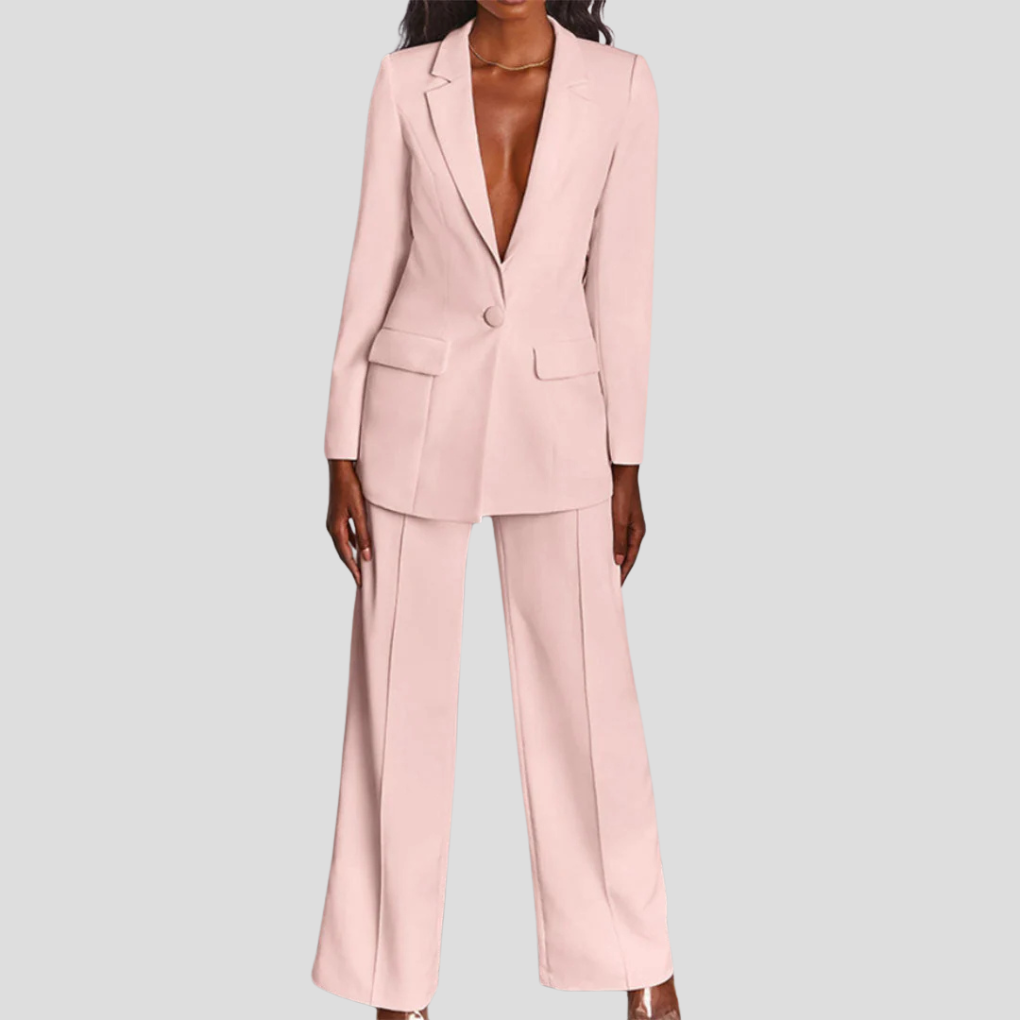Damen Blazer- und Hosen-Set