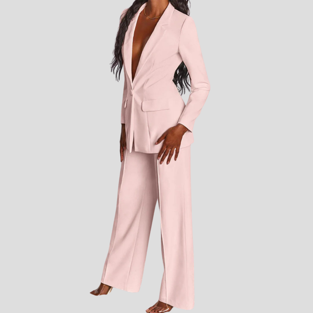 Damen Blazer- und Hosen-Set