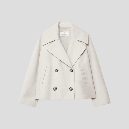 Schicker Zweireihiger Kurzmantel – Elegant & Zeitlos