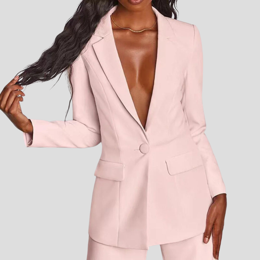 Damen Blazer- und Hosen-Set