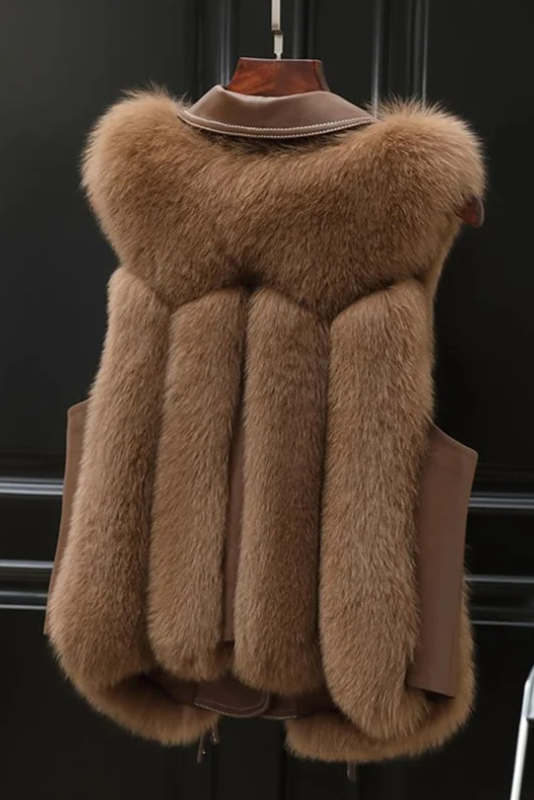 FALSK PELS ÆRMELØS VEST