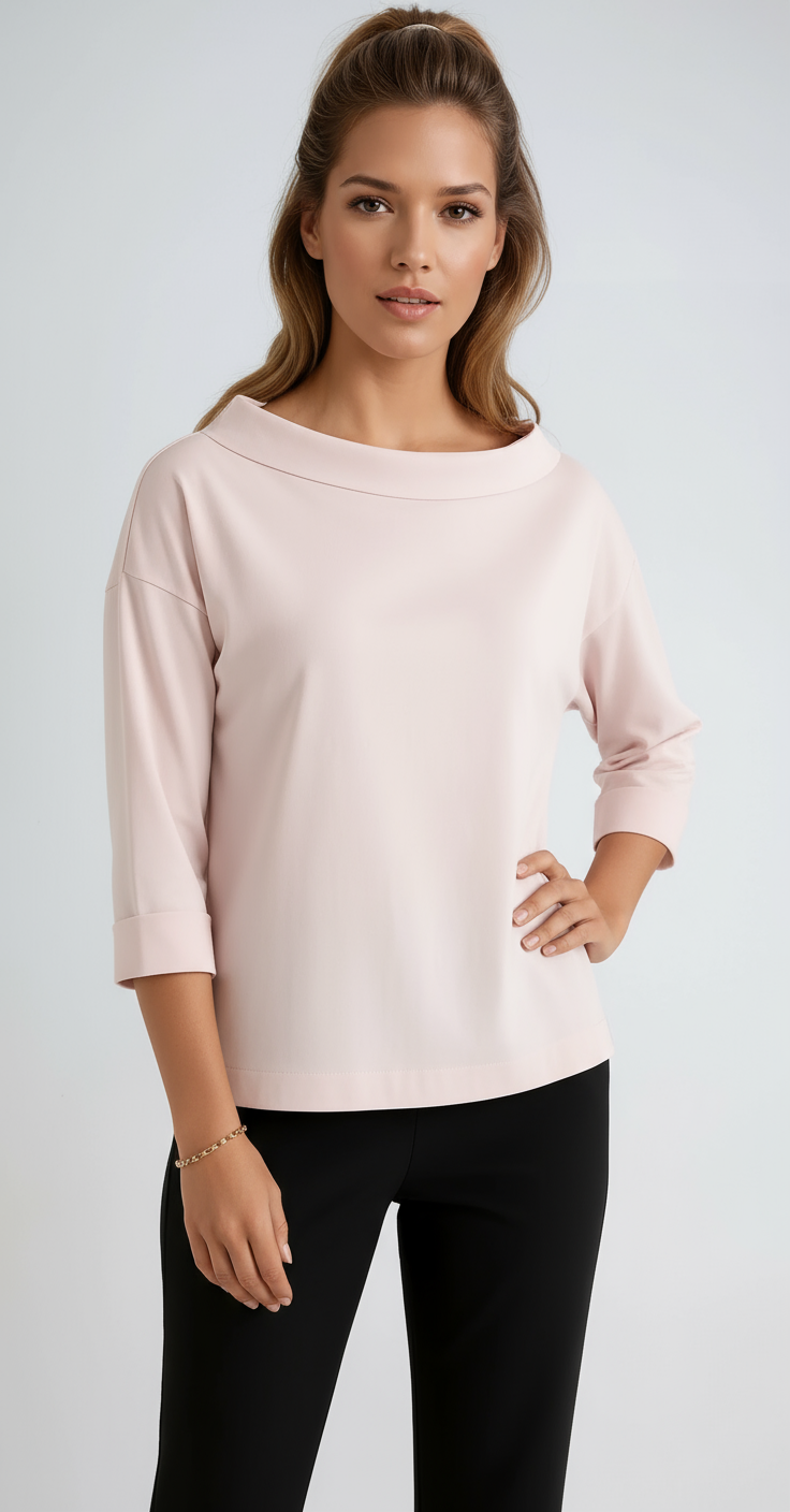 Elegant MINIMAL | RELAXED BOAT NECK TOP
