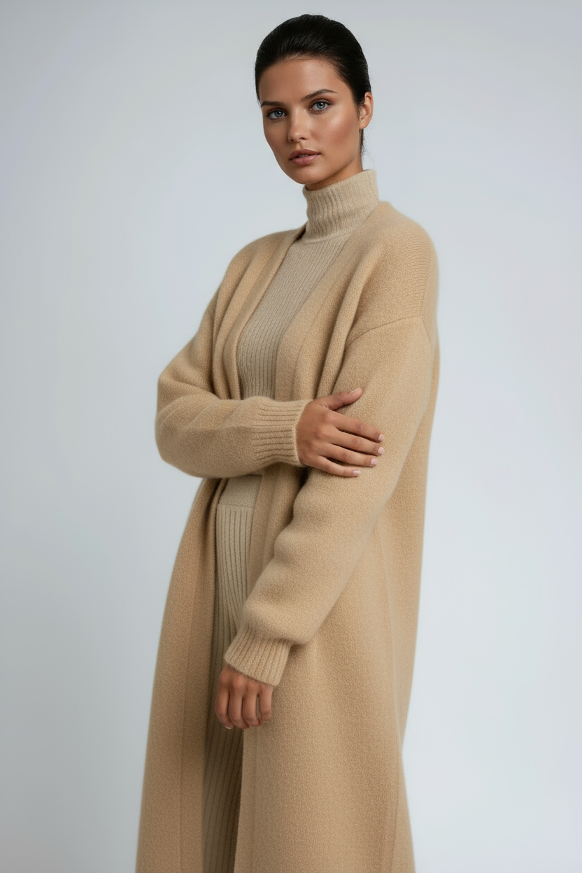 LANGER CARDIGAN – OFFENER MANTEL