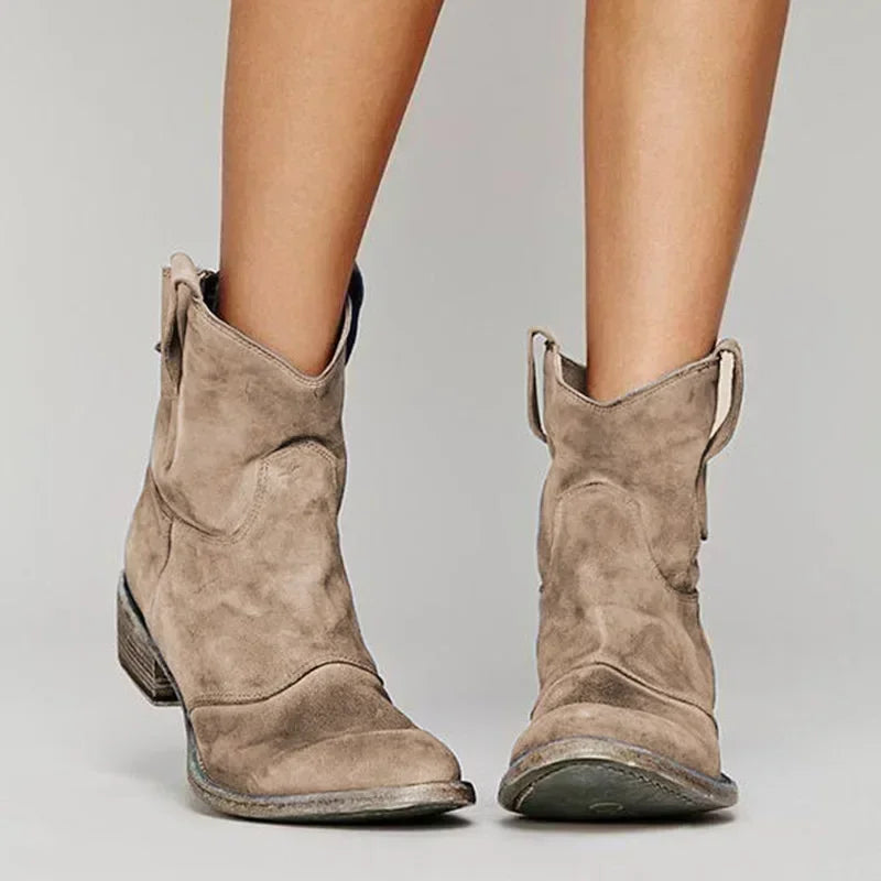 Jianna | Stivali alla caviglia da cowboy vintage