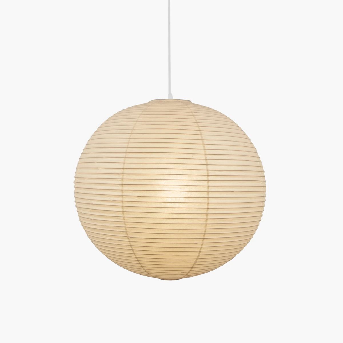 Lampadario giapponese a globo in carta washi a 1 luce