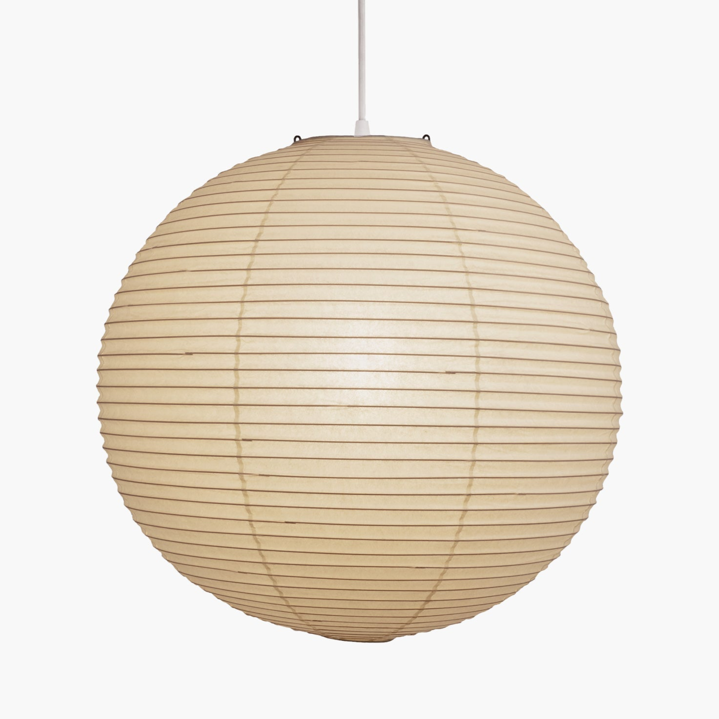 Lámpara colgante japonesa de globo de papel washi 1 luz