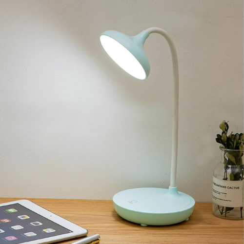 Lámpara de escritorio LED recargable redonda moderna 1 luz