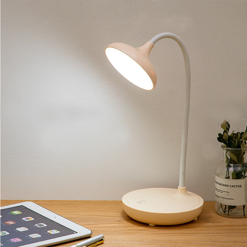 Lámpara de escritorio LED recargable redonda moderna 1 luz