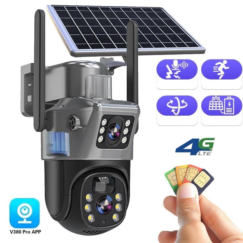 FORTICAM 4K – kabellose Solar-Sicherheitskamera mit Doppelobjektiv & Nachtsicht  