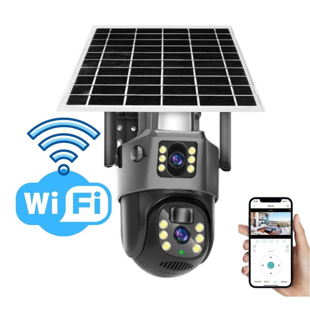 FORTICAM 4K – kabellose Solar-Sicherheitskamera mit Doppelobjektiv & Nachtsicht  